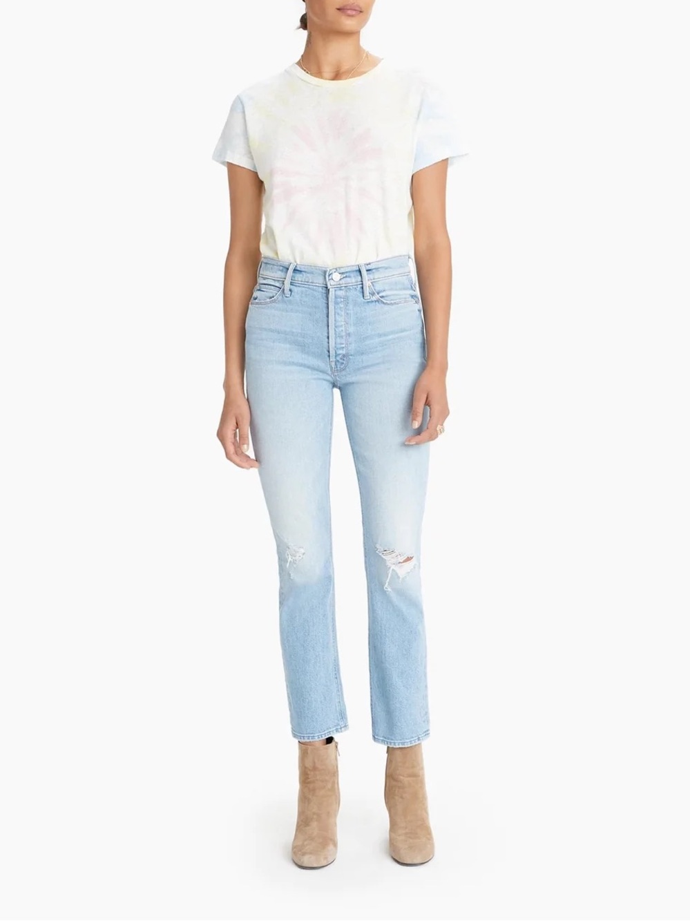 Mother Denim - The Dazzler Button Fly Ankle in Really Intoxicated size 26
